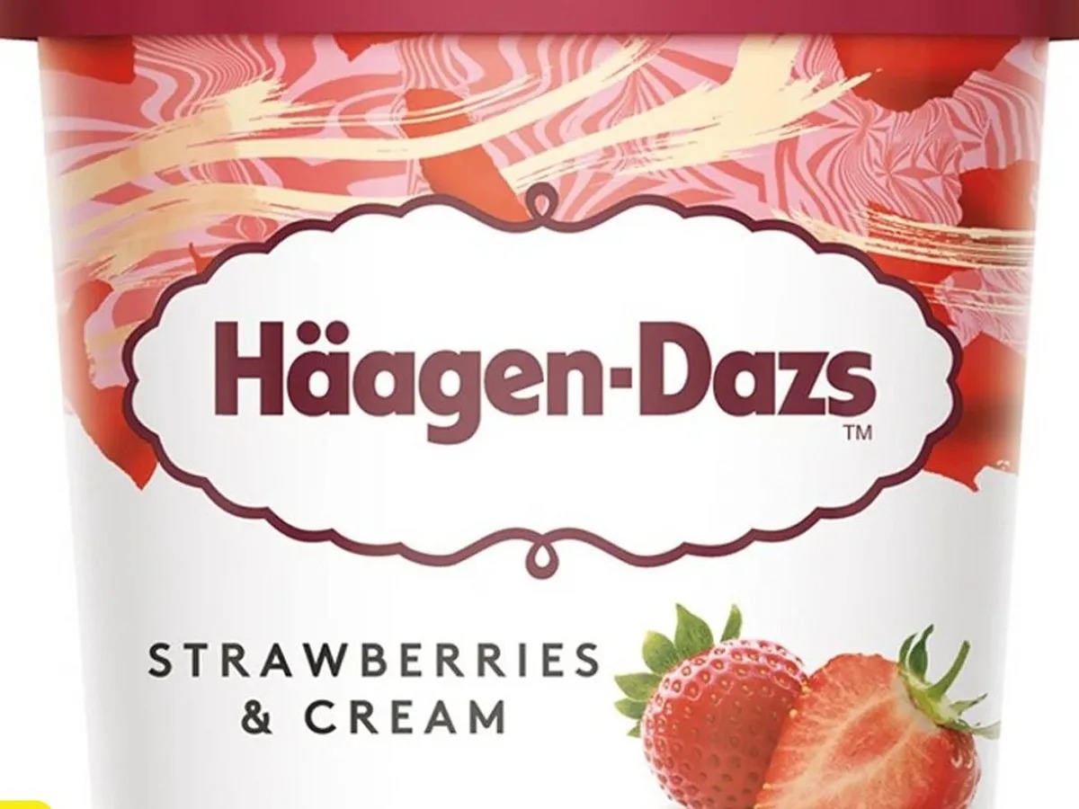 Haagen-Dazs Strawberry and Cream